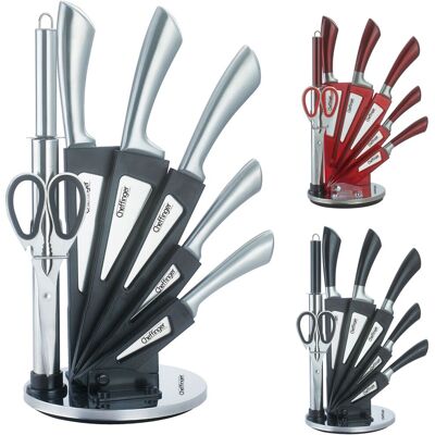 OEM 8-teiliges Profi Messer-set Messerblock Sehr Hochwertiges Selbstschärfen Messer Küchenmesser Set Kochmesser Edelstahl In Silber OEM 8-teiliges Profi Messer-set Messerblock Sehr Hochwertiges Selbstschärfen Messer Küchenmesser Set Kochmesser Edelstahl In Silber