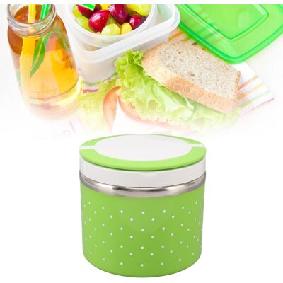 JUTE Isolierte Edelstahl-lunchbox, Luftdichter Lebensmittelbehälter, Lunchbox, Bento-box, Geschenk, Tragbare Lunchbox, Grün JUTE Isolierte Edelstahl-lunchbox, Luftdichter Lebensmittelbehälter, Lunchbox, Bento-box, Geschenk, Tragbare Lunchbox, Grün