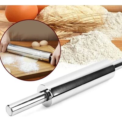 HEAT Antihaftbeschichteter Nudelholz Aus Edelstahl Zur Zubereitung Von Pizzateig Und Anderen Backwaren. Küchenhelfer. Küchenzubehör. HEAT Antihaftbeschichteter Nudelholz Aus Edelstahl Zur Zubereitung Von Pizzateig Und Anderen Backwaren. Küchenhelfer. Küchenzubehör.