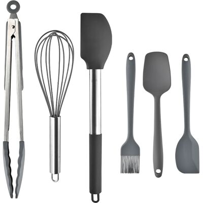 OEM Küchenhelfer-set Aus Silikon, 2/4/6/8-teilig, Edelstahllöffel, Spaghetti-hebel, Umweltfreundliches Haushaltswerkzeug OEM Küchenhelfer-set Aus Silikon, 2/4/6/8-teilig, Edelstahllöffel, Spaghetti-hebel, Umweltfreundliches Haushaltswerkzeug