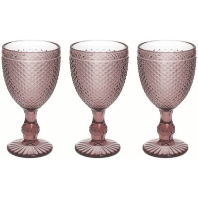 Tognana Porcellane N3585T55894 Cyclamen Glas-Set - Trinkgefäße Tognana Porcellane N3585T55894 Cyclamen Glas-Set - Trinkgefäße