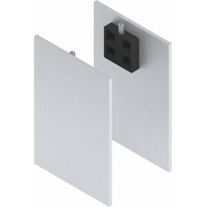 Solido - 80 Abdeckkappen Seitenteilprofil Glas silber eloxiert