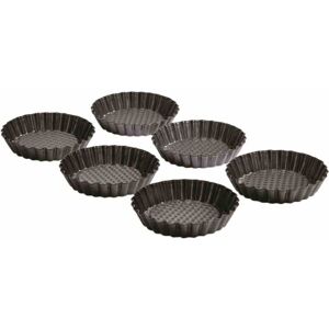 Kaiser Tortelett Patisserie Ø10cm Schwarz Set 6teilig Kaiser Tortelett Patisserie Ø10cm Schwarz Set 6teilig