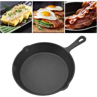 JUTE Klassische Gusseiserne Bratpfanne, Grillpfanne, Zum Grillen Von Fleisch, Karamellisieren Von Steaks, Zubereiten Von Pfannkuchen Und Pizza, Mini-diy-campingpfanne 16 Cm JUTE Klassische Gusseiserne Bratpfanne, Grillpfanne, Zum Grillen Von Fleisch, Karamellisieren Von Steaks, Zubereiten Von Pfannkuchen Und Pizza, Mini-diy-campingpfanne 16 Cm