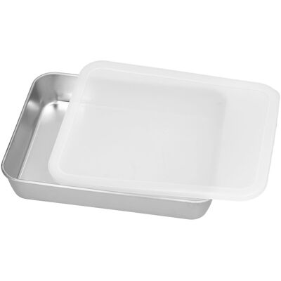 HEAT Edelstahl-backblech, Tiefe, Flache Antihaft-backform, Aufbewahrungsbox Mit Deckel HEAT Edelstahl-backblech, Tiefe, Flache Antihaft-backform, Aufbewahrungsbox Mit Deckel