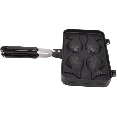 HEAT Taiyaki-fischkuchenform, Antihaftbeschichtet, Doppelte Taiyaki-backform, Waffelform HEAT Taiyaki-fischkuchenform, Antihaftbeschichtet, Doppelte Taiyaki-backform, Waffelform