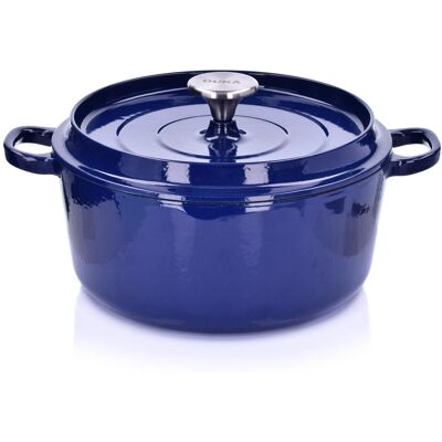 OEM Gusseiserner Topf 4,2 L, Marineblau, Für Backofen Und Induktion, Björn Duka OEM Gusseiserner Topf 4,2 L, Marineblau, Für Backofen Und Induktion, Björn Duka