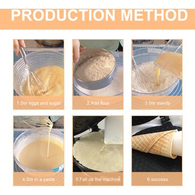 HEAT Antihaft-waffeleisen Für Gasherde, Backform Für Frühlingsrollen, Waffelhörnchenform, Backzubehör Für Zuhause HEAT Antihaft-waffeleisen Für Gasherde, Backform Für Frühlingsrollen, Waffelhörnchenform, Backzubehör Für Zuhause