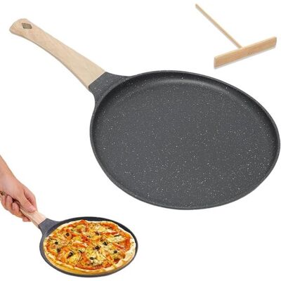 OEM Schwarze Crêpe-pfanne 24 Cm – Antihaftpfanne – Teigteiler – Flache Pfannkuchenpfanne Mit Antihaftbeschichtung OEM Schwarze Crêpe-pfanne 24 Cm – Antihaftpfanne – Teigteiler – Flache Pfannkuchenpfanne Mit Antihaftbeschichtung