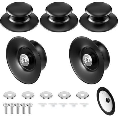 OEM 5-teiliges Set Topfdeckelgriffe, Universelle Deckelknöpfe Aus Gusseisen, Bakelit-ersatzknöpfe, Hitzebeständige Topfdeckelgriffe Mit Schrauben Für Pfannen Und Töpfe OEM 5-teiliges Set Topfdeckelgriffe, Universelle Deckelknöpfe Aus Gusseisen, Bakelit-ersatzknöpfe, Hitzebeständige Topfdeckelgriffe Mit Schrauben Für Pfannen Und Töpfe