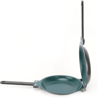 HEAT Wendbare, Doppelseitige, Antihaftbeschichtete Crêpe-pfanne, Faltbar, Bratpfanne Zum Kochen, Praktisches Küchenutensil. HEAT Wendbare, Doppelseitige, Antihaftbeschichtete Crêpe-pfanne, Faltbar, Bratpfanne Zum Kochen, Praktisches Küchenutensil.