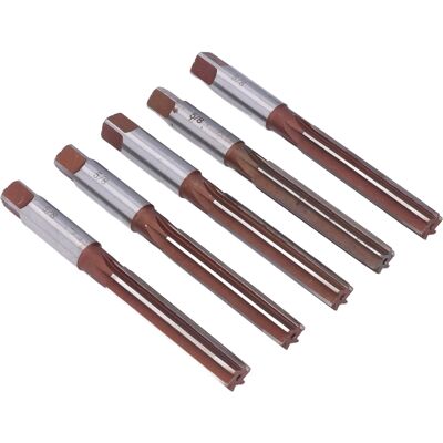 HEAT 5-teiliges Handfräswerkzeug 9sicr Us-standard Handreibahle Für Aluminium Und Gusseisen 5/8 Zoll HEAT 5-teiliges Handfräswerkzeug 9sicr Us-standard Handreibahle Für Aluminium Und Gusseisen 5/8 Zoll