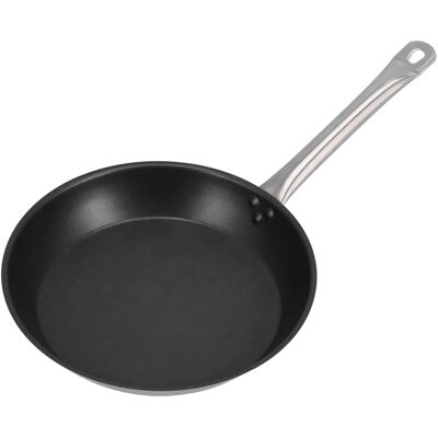 HEAT Edelstahl-bratpfanne Mit Antihaftbeschichtung, Ideal Zum Braten, Omeletts, Pfannkuchenbacken Und Mit Einem Griff, 300 X 50 Mm HEAT Edelstahl-bratpfanne Mit Antihaftbeschichtung, Ideal Zum Braten, Omeletts, Pfannkuchenbacken Und Mit Einem Griff, 300 X 50 Mm