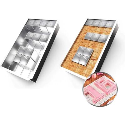 OEM Aluminium-backform/kuchenform, Verstellbare Antihaftbeschichtung, Großbuchstaben OEM Aluminium-backform/kuchenform, Verstellbare Antihaftbeschichtung, Großbuchstaben