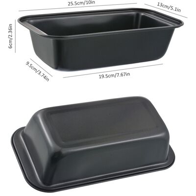 HEAT Rechteckige Toastform, Backform Aus Kohlenstoffstahl, Antihaftbeschichtet, Kastenform, Gebäckform HEAT Rechteckige Toastform, Backform Aus Kohlenstoffstahl, Antihaftbeschichtet, Kastenform, Gebäckform