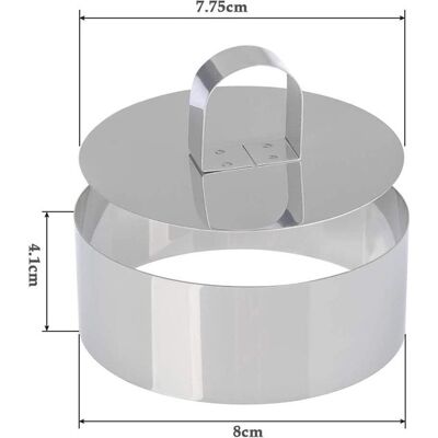 OEM 6-teilig Kuchenring Aus Edelstahl Backring Aus Edelstahl Runder Dessertring Backform Edelstahl Dessertform Backblech Geeignet Für Diy-backen 8 X 4 Cm OEM 6-teilig Kuchenring Aus Edelstahl Backring Aus Edelstahl Runder Dessertring Backform Edelstahl Dessertform Backblech Geeignet Für Diy-backen 8 X 4 Cm