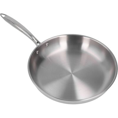 HEAT Edelstahl-bratpfanne, Verdickt, Edelstahl 304, Unbeschichtet, 3-lagig, Edelstahlpfanne Für Omeletts, 28 Cm (11,02 Zoll) HEAT Edelstahl-bratpfanne, Verdickt, Edelstahl 304, Unbeschichtet, 3-lagig, Edelstahlpfanne Für Omeletts, 28 Cm (11,02 Zoll)