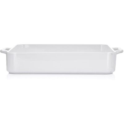 OEM Duka Niklas Rechteckige Backform 36x22 Cm, Weißes Steinzeug OEM Duka Niklas Rechteckige Backform 36x22 Cm, Weißes Steinzeug
