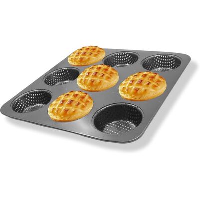 OEM Backform Für Burgerbrötchen Hamburgerblech Antihaftbeschichtete Pfanne Aus Kohlenstoffstahl Großes Backblech 9 Tassen Für Selbstgemachte OEM Backform Für Burgerbrötchen Hamburgerblech Antihaftbeschichtete Pfanne Aus Kohlenstoffstahl Großes Backblech 9 Tassen Für Selbstgemachte