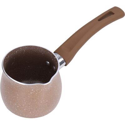 HEAT Antihaftbeschichteter Milchtopf, 8 Cm Durchmesser, Einhebel-kochtopf Aus Aluminiumlegierung Für Kaffee, Butter, Schokolade Und Braune Schokolade HEAT Antihaftbeschichteter Milchtopf, 8 Cm Durchmesser, Einhebel-kochtopf Aus Aluminiumlegierung Für Kaffee, Butter, Schokolade Und Braune Schokolade