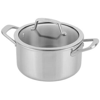 Ninja Everclad C90422eui Kochtopf 22 Cm Aus Edelstahl Mit Deckel, Induktion, Backofenfest Bis 300 °c Ninja Everclad C90422eui Kochtopf 22 Cm Aus Edelstahl Mit Deckel, Induktion, Backofenfest Bis 300 °c