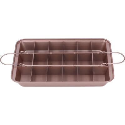 HEAT Brownie-backform Aus Kohlenstoffstahl, Donut-kuchenform, Antihaft-brownie-form Für Küche Und Dessertladen HEAT Brownie-backform Aus Kohlenstoffstahl, Donut-kuchenform, Antihaft-brownie-form Für Küche Und Dessertladen