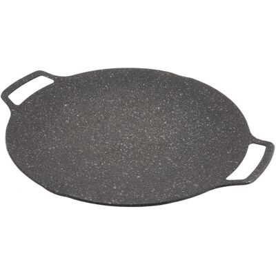HEAT Koreanische Bbq-platte, Antihaftbeschichtete Runde Bratpfanne Für Grill, Grill, Herd Und Grill (30 Cm) – Universell Einsetzbar HEAT Koreanische Bbq-platte, Antihaftbeschichtete Runde Bratpfanne Für Grill, Grill, Herd Und Grill (30 Cm) – Universell Einsetzbar