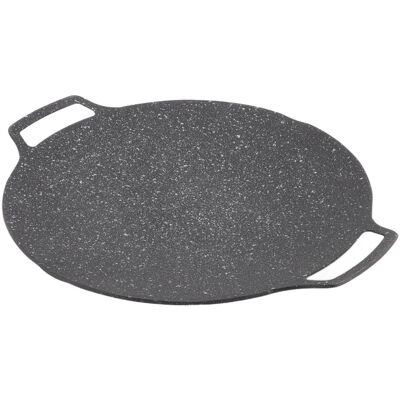 HEAT Koreanische Bbq-platte, Antihaftbeschichtete Runde Bratpfanne Für Gasherde Im Freien, 30 Cm HEAT Koreanische Bbq-platte, Antihaftbeschichtete Runde Bratpfanne Für Gasherde Im Freien, 30 Cm
