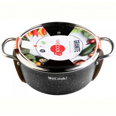 FPLUS Wecook Kasserolle 28 Cm Mit 3 Mm Antihaft-deckel Todofuego Granite 73028 FPLUS Wecook Kasserolle 28 Cm Mit 3 Mm Antihaft-deckel Todofuego Granite 73028
