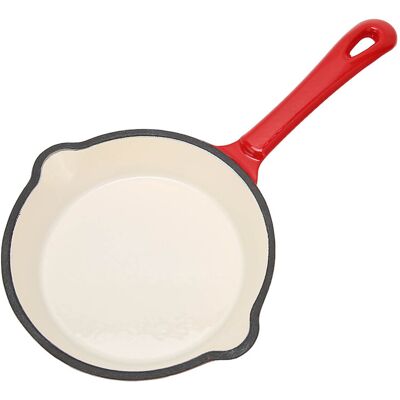 HEAT Tiefe Bratpfanne Aus Gusseisen Mit Emaille-doppelschicht, Antihaftbeschichtung, Langem Griff, Robust Und Langlebig – Ideal Für Zuhause Und Restaurant HEAT Tiefe Bratpfanne Aus Gusseisen Mit Emaille-doppelschicht, Antihaftbeschichtung, Langem Griff, Robust Und Langlebig – Ideal Für Zuhause Und Restaurant