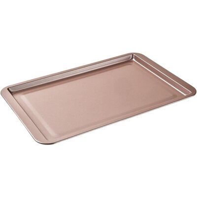 OEM Backform Mit Rand – Silberner Deckel – Beschichteter Stahl – 38 X 25 Cm – Roségold OEM Backform Mit Rand – Silberner Deckel – Beschichteter Stahl – 38 X 25 Cm – Roségold