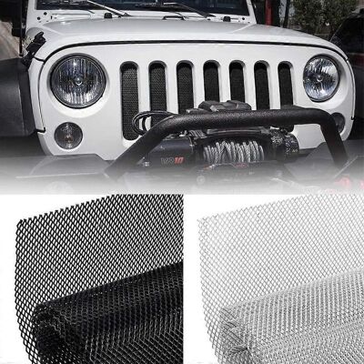 JUTE Grille De Calandre En Alliage D'Aluminium Pour Voiture, Grille De Protection De Carrosserie, Insert De Pare-chocs - 8 X 25 Mm - Argent, Forme Mouette JUTE Grille De Calandre En Alliage D'Aluminium Pour Voiture, Grille De Protection De Carrosserie, Insert De Pare-chocs - 8 X 25 Mm - Argent, Forme Mouette