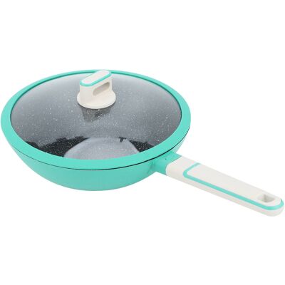 HEAT Antihaftbeschichtete Bratpfanne Aus Aluminiumlegierung Zum Braten Von Steaks, 28 Cm, Grünes Küchenutensil HEAT Antihaftbeschichtete Bratpfanne Aus Aluminiumlegierung Zum Braten Von Steaks, 28 Cm, Grünes Küchenutensil