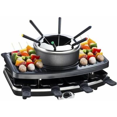 Continental Edison Fd12881 Appareil A Raclette Et Fondue 8 Personnes - Noir Continental Edison Fd12881 Appareil A Raclette Et Fondue 8 Personnes - Noir