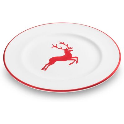 Gmundner Keramik Rubinroter Hirsch 22cm - Dessertteller Gmundner Keramik Rubinroter Hirsch 22cm - Dessertteller