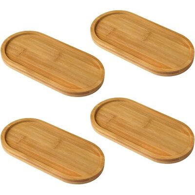 OEM 4-teiliges Serviertablett Aus Holz, Dekotablett, Untersetzer, Ovales Tablett, Tischplatte, Dekoration, Kaffeetablett, Wohnaccessoire OEM 4-teiliges Serviertablett Aus Holz, Dekotablett, Untersetzer, Ovales Tablett, Tischplatte, Dekoration, Kaffeetablett, Wohnaccessoire