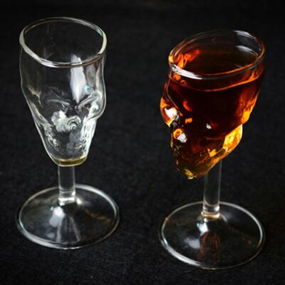 JUTE Miniatur-totenkopfglas, Kristall-totenkopfbecher, Weinglas, Whiskyglas, Kaffeetasse JUTE Miniatur-totenkopfglas, Kristall-totenkopfbecher, Weinglas, Whiskyglas, Kaffeetasse