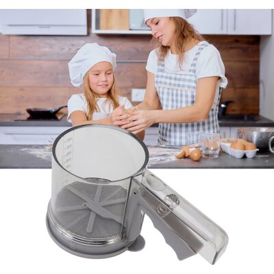JUTE Tragbares, Transparentes Pp-pulversieb, Ein-/zweilagiges Variables Pulversieb, Halbautomatisches Becher-pulversieb, Zweilagiger Becher. JUTE Tragbares, Transparentes Pp-pulversieb, Ein-/zweilagiges Variables Pulversieb, Halbautomatisches Becher-pulversieb, Zweilagiger Becher.