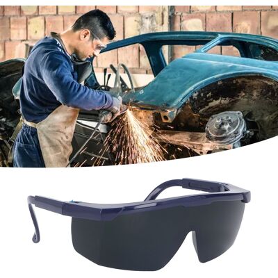 JUTE Argon-schweiß-/lichtbogenschweißbrille, Dunkelgrüne Ir5.0-gläser, Blauer Teleskoprahmen JUTE Argon-schweiß-/lichtbogenschweißbrille, Dunkelgrüne Ir5.0-gläser, Blauer Teleskoprahmen
