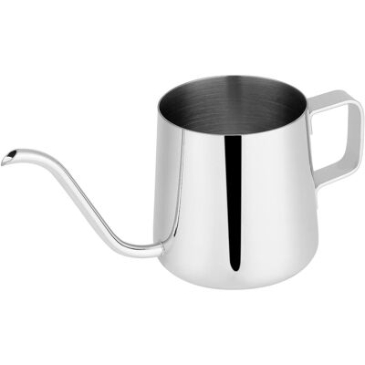 HEAT Edelstahl-schwanenhalskessel Für Filterkaffee, Präziser Ausgießer, 350-ml-teekanne Aus Silber HEAT Edelstahl-schwanenhalskessel Für Filterkaffee, Präziser Ausgießer, 350-ml-teekanne Aus Silber