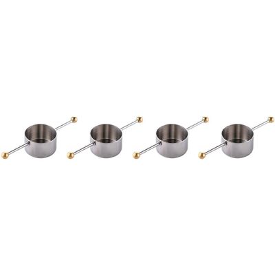 ALLAUVE Messwerkzeuge, Cocktail-jigger Mit Griff Für Whisky, Barzubehör (4-teilig) ALLAUVE Messwerkzeuge, Cocktail-jigger Mit Griff Für Whisky, Barzubehör (4-teilig)