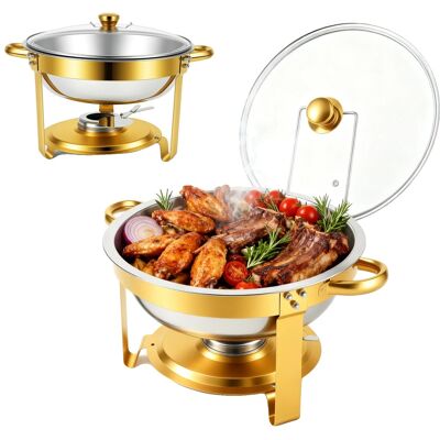OEM Buffet-servierplatte, Edelstahl, 5-quart-fassungsvermögen, 2er-pack OEM Buffet-servierplatte, Edelstahl, 5-quart-fassungsvermögen, 2er-pack