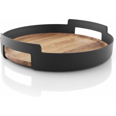 GRID COOL Nordic Kitchen Serviertablett, Schlichtes Und Zeitloses Design, Schwarz GRID COOL Nordic Kitchen Serviertablett, Schlichtes Und Zeitloses Design, Schwarz
