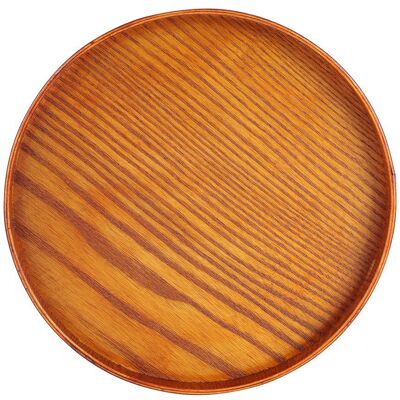 HEAT Runde Servierplatte Aus Naturholz, 33 Cm Durchmesser, Holzschale Für Tee, Speisen, Geschirr, Getränke, Vorspeisenpräsentation HEAT Runde Servierplatte Aus Naturholz, 33 Cm Durchmesser, Holzschale Für Tee, Speisen, Geschirr, Getränke, Vorspeisenpräsentation