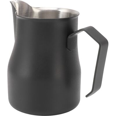 LEDE Milchkännchen Aus Edelstahl 304 Mit Ausgießer, Messskala, Latte-tassen-funktion, 350 Ml, Mattschwarz, Für Büro/arbeit LEDE Milchkännchen Aus Edelstahl 304 Mit Ausgießer, Messskala, Latte-tassen-funktion, 350 Ml, Mattschwarz, Für Büro/arbeit