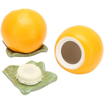 AUCO 2er-pack Teedosen In Orangenförmiger Keramik, Versiegelte Töpfe, Dekoration, Geschenk, Küchenaufbewahrungsbehälter AUCO 2er-pack Teedosen In Orangenförmiger Keramik, Versiegelte Töpfe, Dekoration, Geschenk, Küchenaufbewahrungsbehälter