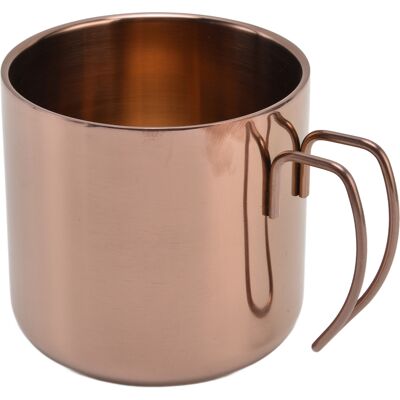 HEAT Kaffeebecher Aus Edelstahl, 400 Ml, Robust, Praktisch, Tragbar, Mit Henkel, Für Zuhause, Büro, Restaurant, Roségold (ohne Deckel), 400 Ml HEAT Kaffeebecher Aus Edelstahl, 400 Ml, Robust, Praktisch, Tragbar, Mit Henkel, Für Zuhause, Büro, Restaurant, Roségold (ohne Deckel), 400 Ml