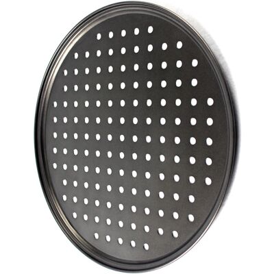 HEAT Perforiertes Pizzablech, Antihaftbeschichtet, Leicht Zu Lösen, Stabiler Boden, Belüftet, 26 Cm HEAT Perforiertes Pizzablech, Antihaftbeschichtet, Leicht Zu Lösen, Stabiler Boden, Belüftet, 26 Cm