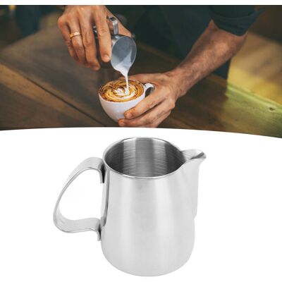 JUTE Latte-art-becher Aus Edelstahl 304 Mit Spitzem Ausguss, 350 Ml JUTE Latte-art-becher Aus Edelstahl 304 Mit Spitzem Ausguss, 350 Ml