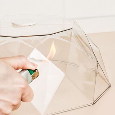 HEAT Geometrischer Mikrowellen-spritzschutz Mit Griffen Und Dampföffnungen, Ideal Für Teller, Pfannen Und Schüsseln (weiß). HEAT Geometrischer Mikrowellen-spritzschutz Mit Griffen Und Dampföffnungen, Ideal Für Teller, Pfannen Und Schüsseln (weiß).